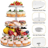 Présentoir Cupcakes Rond Acrylique Transparent