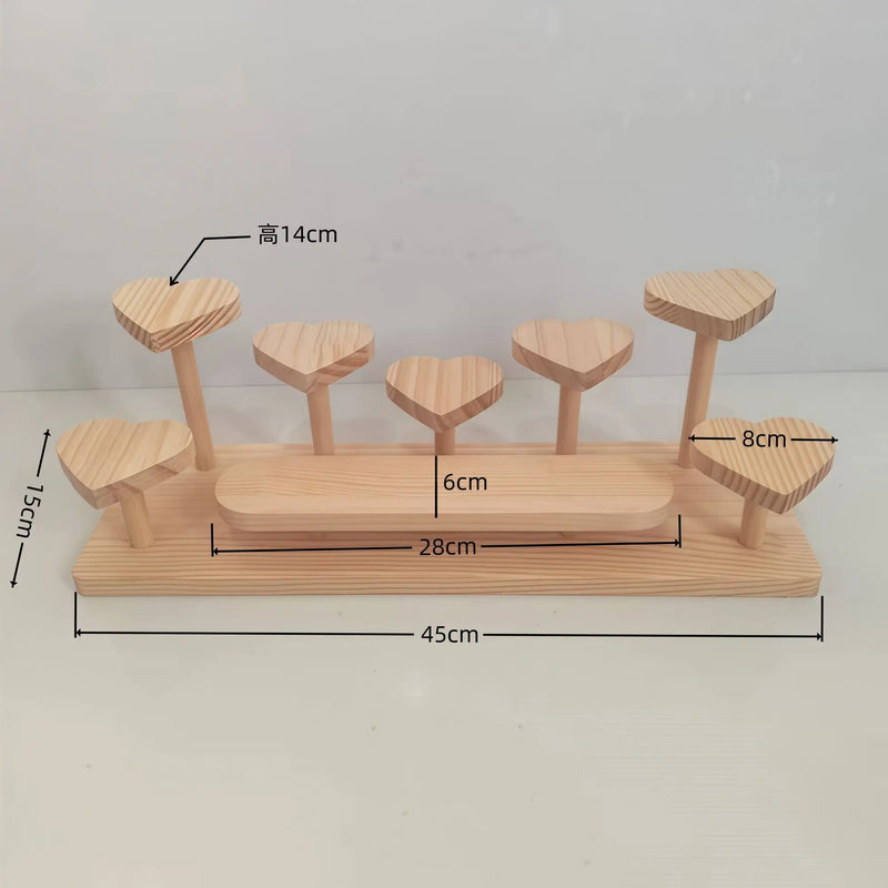 Présentoir Bois Multi-Niveaux Pâtisserie