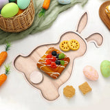 Plateau Bois Lapin Pâques