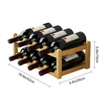 Présentoir Bouteilles Champagne Bambou Empilable