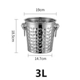 Seau à Champagne Inox Tête Tigre