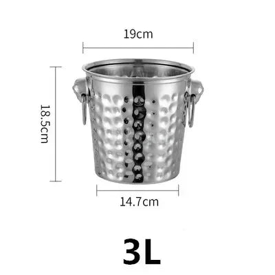 Seau à Champagne Inox Tête Tigre