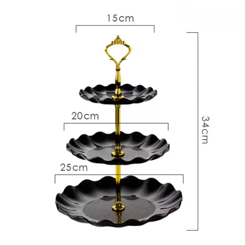 Présentoir Gâteau 3 Étages Mariage