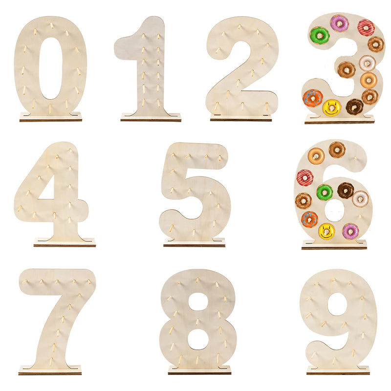 Mur de Donuts Chiffre Décoratif