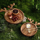 Plateau Bois Bois de Cerf Décoratif