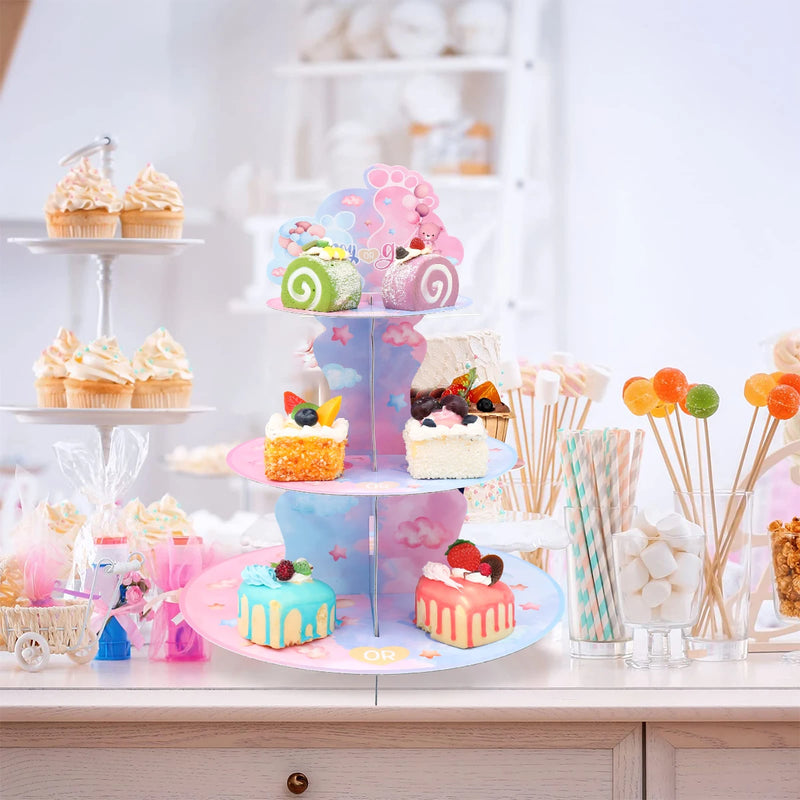 Présentoir Cupcake Gender Reveal