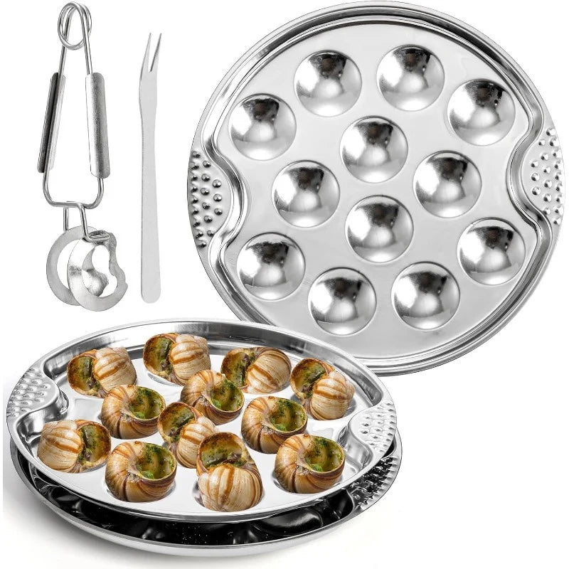 Plateau Escargots et Huîtres Inox Pro