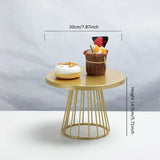 Présentoir Gâteau Métal Doré Mariage – ambiance mariage romantique et raffinée