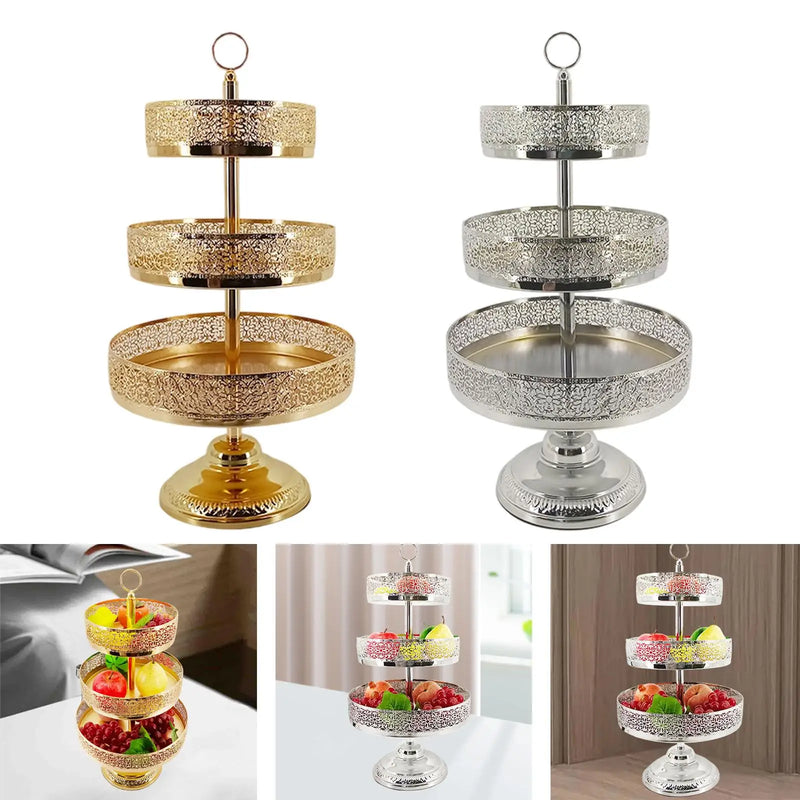 Présentoir Cupcake Métal 3 Étages