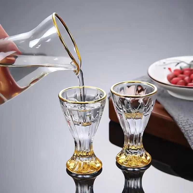 Distributeur Vin Cristal Verres Apéritif