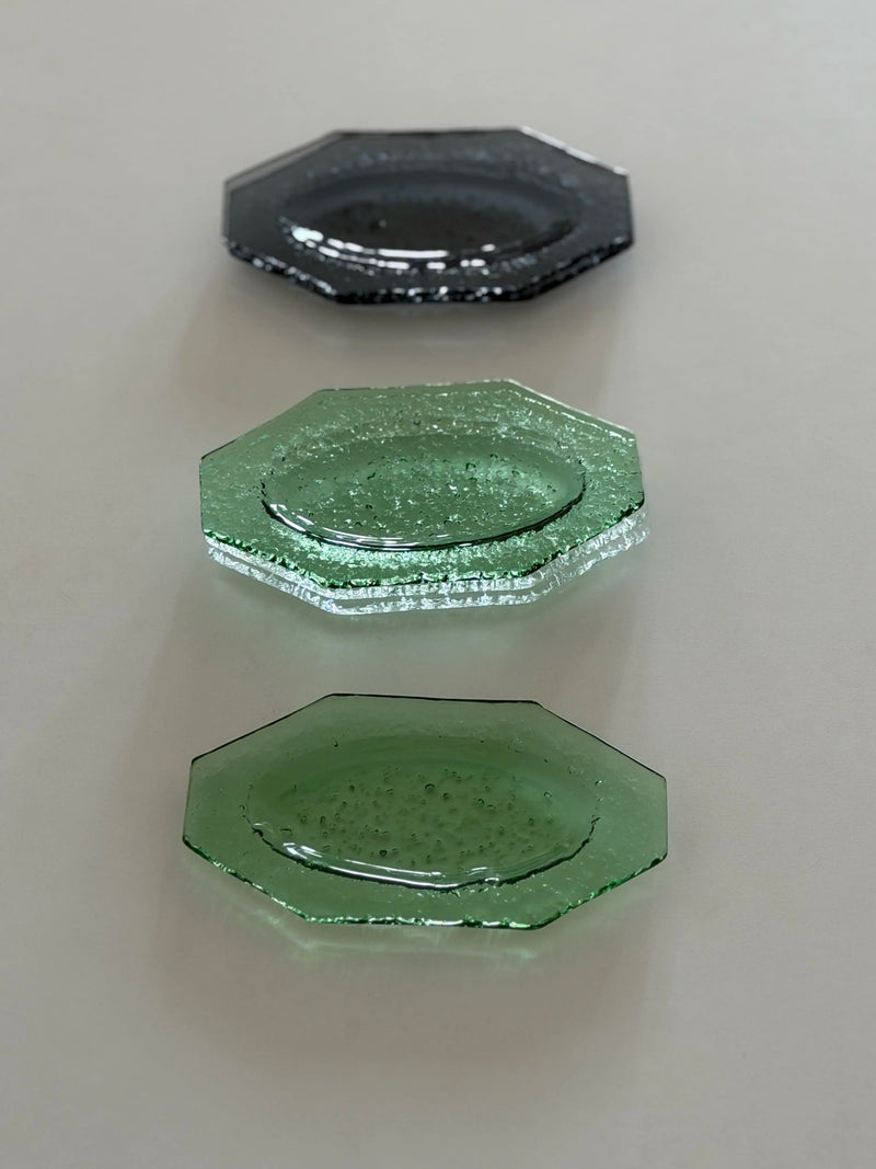 Assiette de Présentation Verre Octogonale Mini