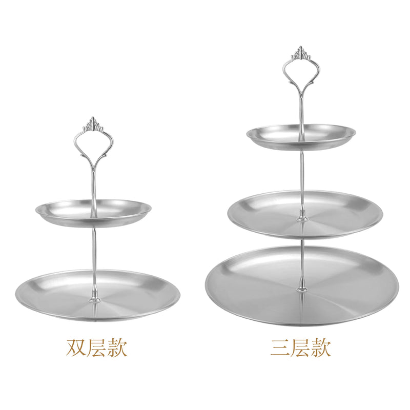 Présentoir à Gâteaux Inox Multi-Niveaux