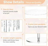 Présentoir Gâteau Rond Lustre Cristal