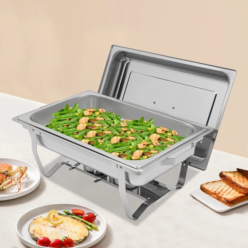 Chauffe-Plat Rectangulaire Inox Buffet 5 à 7 L