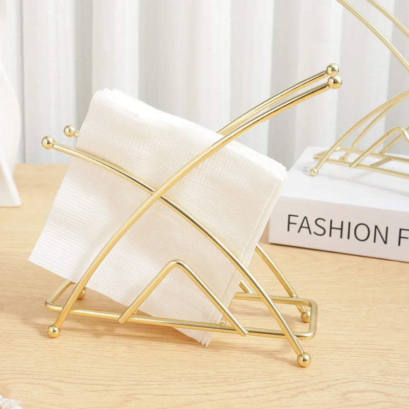 Porte-Serviettes Doré pour Buffet