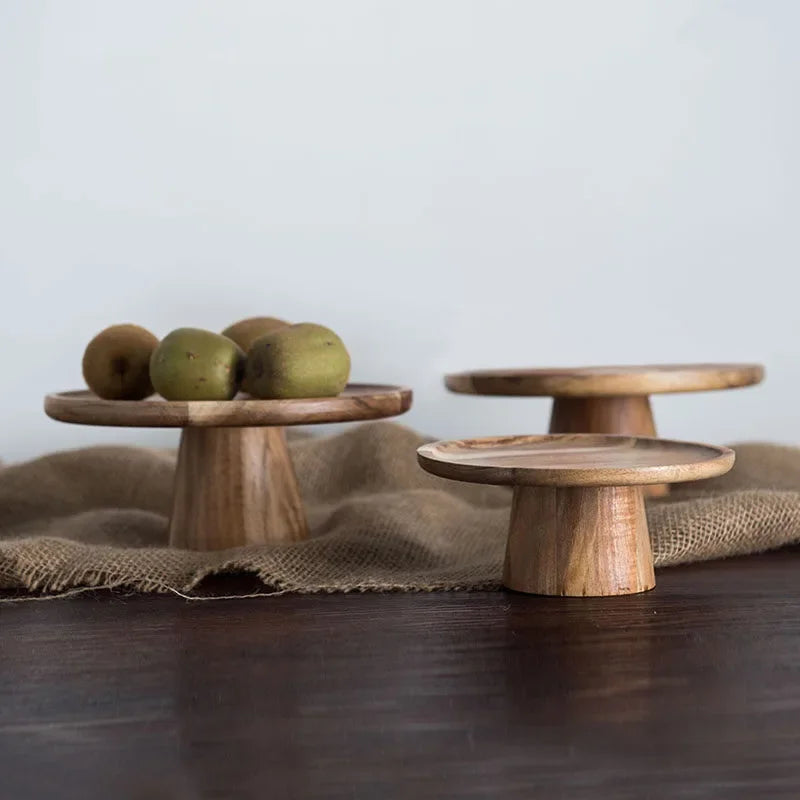 Présentoir Gâteau Bois Naturel