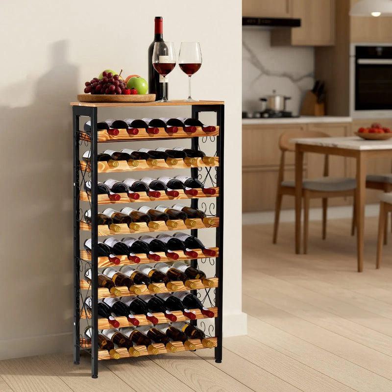 Présentoir Bouteilles Vin Multi-Niveaux Bar