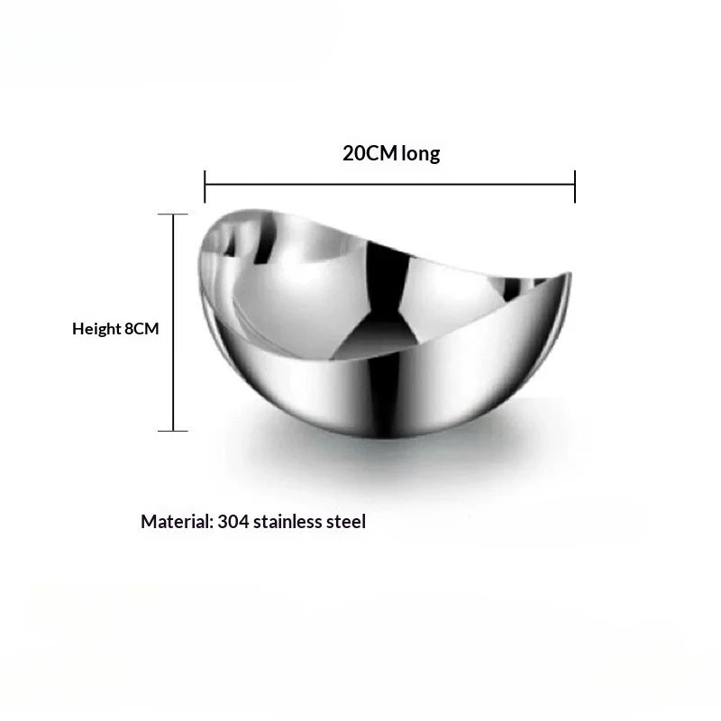 Coupelle Inox Luxe Fruits et Snacks