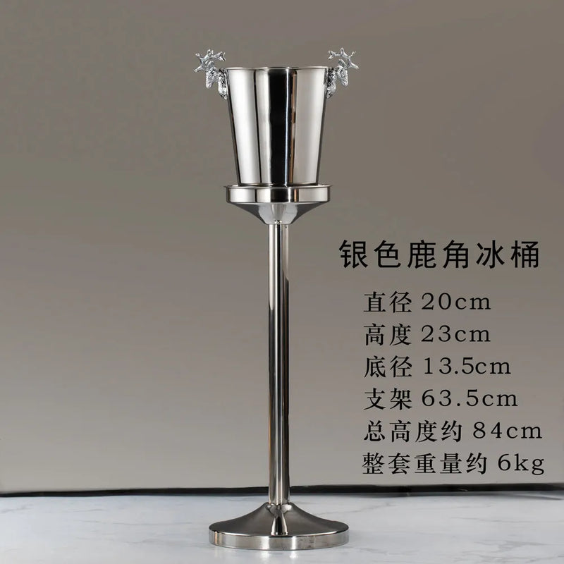 Rafraîchisseur Champagne Inox sur Pied