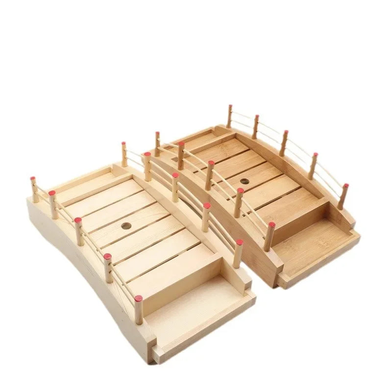 Plateau à Sushi en Bois et Bambou