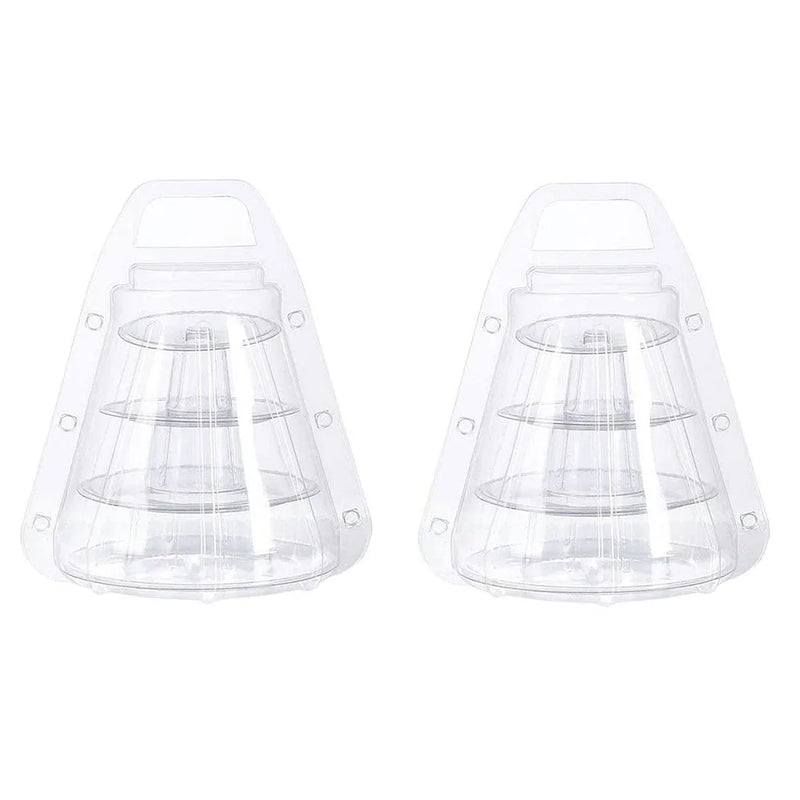 Expositor de 4 niveles para cupcakes, soporte portátil para torre de macarons, base para tartas, decoración para fiestas de cumpleaños y bodas