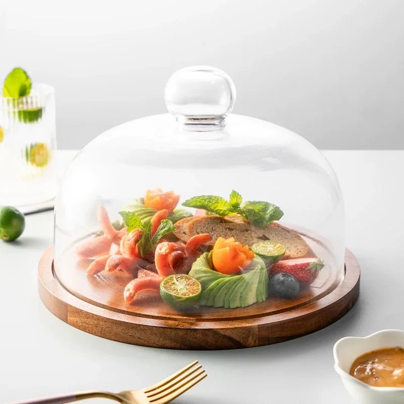 Présentoir Gâteaux avec Cloche Verre