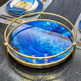 Plateau Décoratif Verre Présentation Raffinée