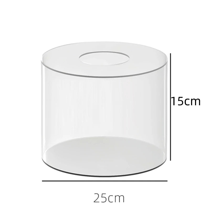 Présentoir Gâteau Acrylique Rond Socle Transparent