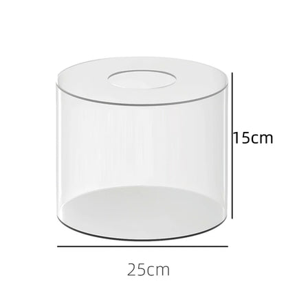 Présentoir Gâteau Acrylique Rond Socle Transparent