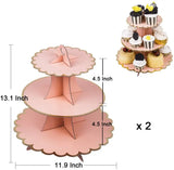 Présentoir Cupcake Carton Arc-en-Ciel