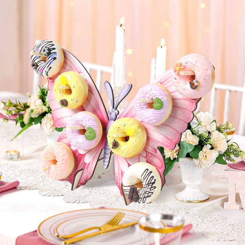 Présentoir Donuts Bois Papillon