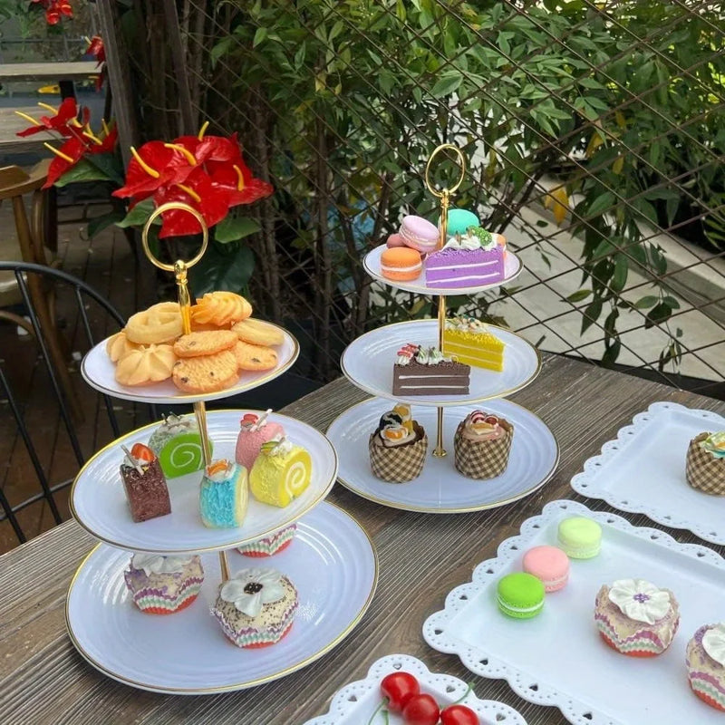 Présentoir Gâteau 3 Étages Rond