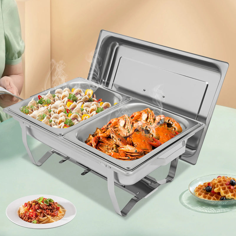 Chauffe-Plat Rectangulaire Inox Buffet 5 à 7 L