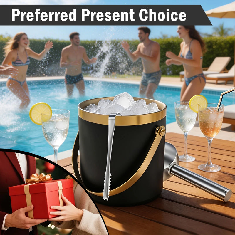 Seau à Champagne Isotherme Inox 2L