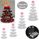 Présentoir Cupcakes Amovible 3 à 6 Niveaux