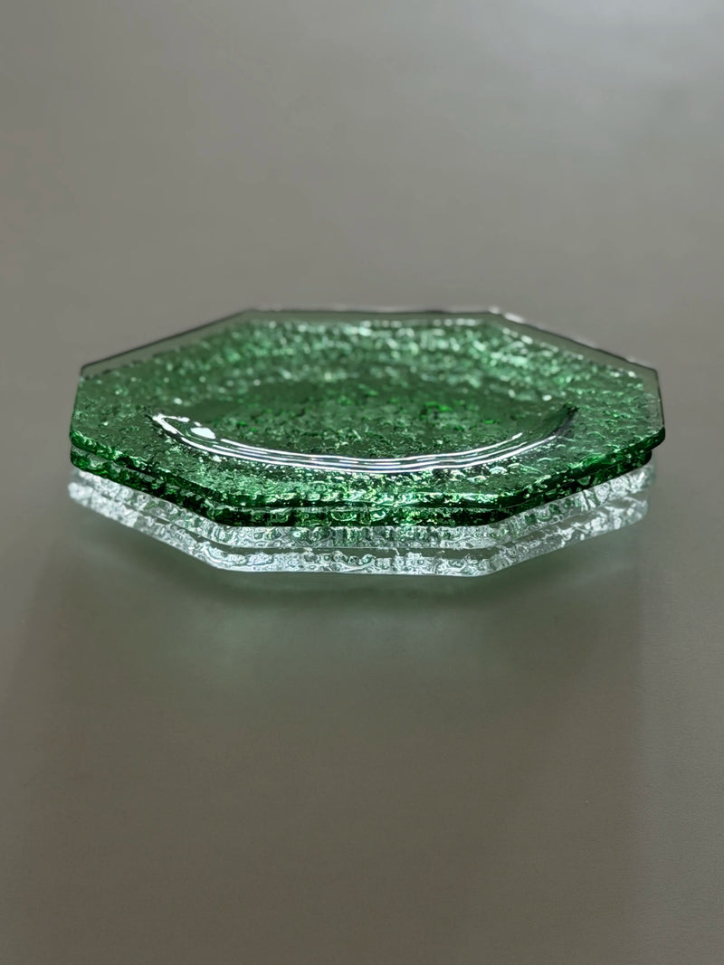 Assiette de Présentation Verre Octogonale Mini