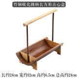 Corbeille Bambou Présentoir Buffet Portable