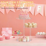 Présentoir Cupcake Acrylique 4 Étages – présentoir boutique pâtisserie vitrine