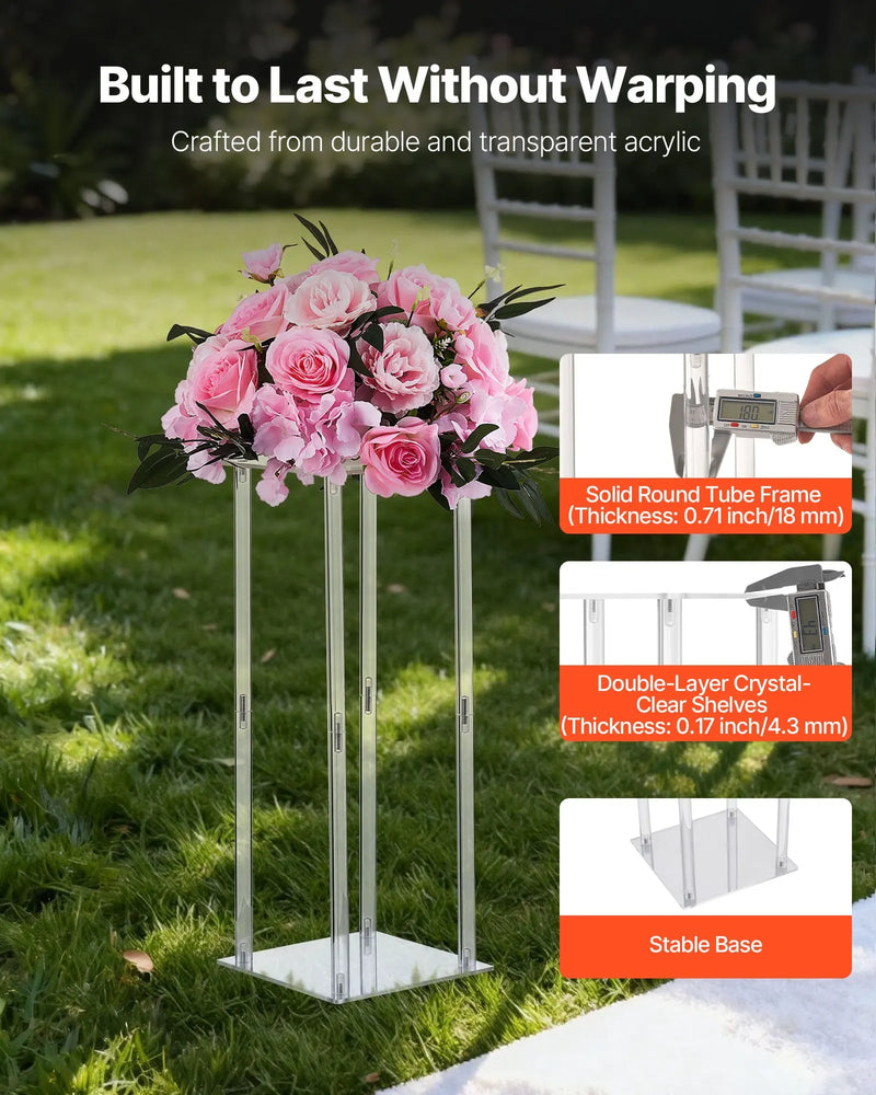 Présentoir Buffet Colonnes Acryliques Mariage