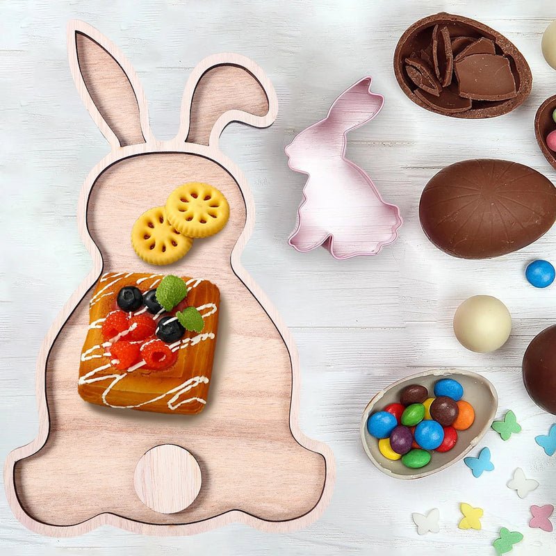 Plateau Bois Lapin Pâques