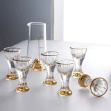 Distributeur Vin Cristal Verres Apéritif
