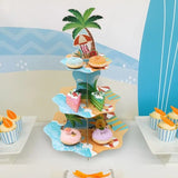 Présentoir Cupcake Hawaïen Carton