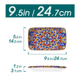 Assiettes Porcelaine Rectangulaires Service Buffet