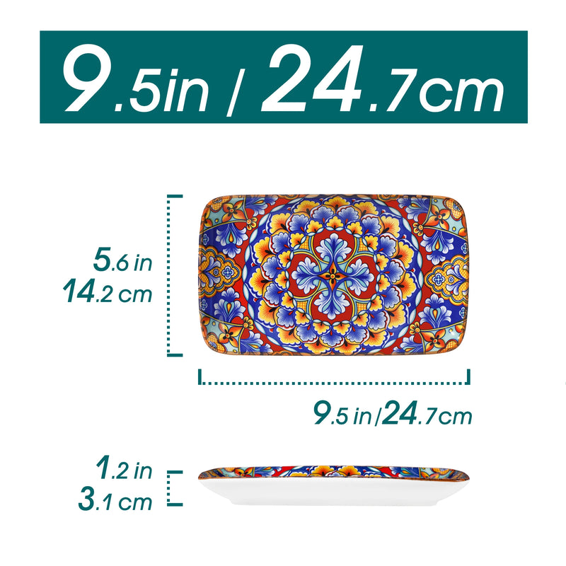 Assiettes Porcelaine Rectangulaires Service Buffet