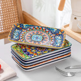 Assiettes Porcelaine Rectangulaires Service Buffet