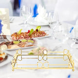 Plateau Miroir Doré Élégant