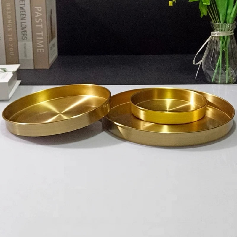 Plateau Laiton Rond Buffet Pro