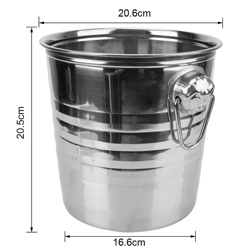 Seau à Glace Inox 5 Litres