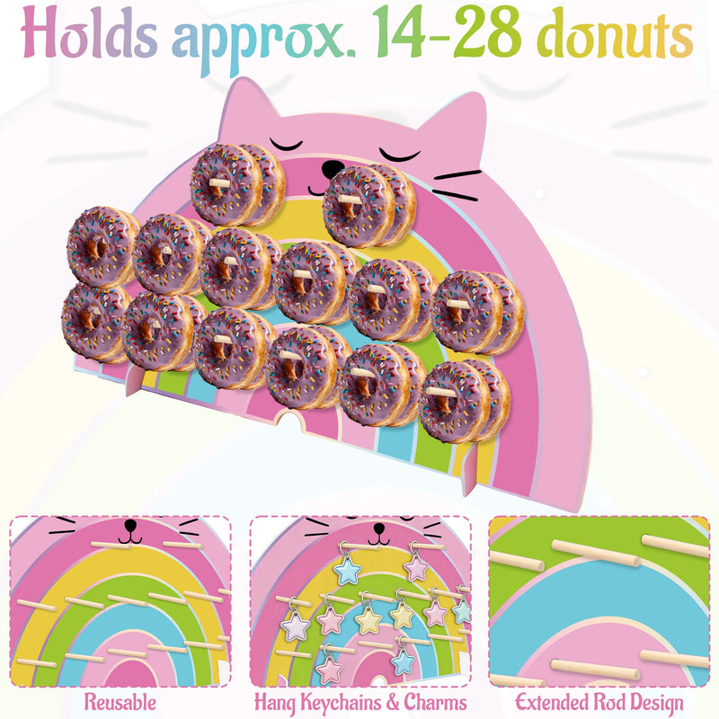 Présentoir Donuts Mural Fête Chat