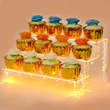 Présentoir Cupcakes Acrylique LED Mariage